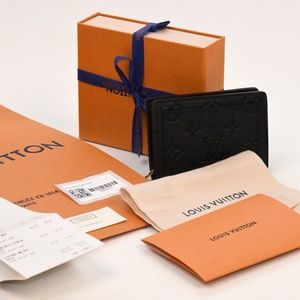 LOUIS VUITTON Portefeuille Clea Wallet M80151 Monogram Empreinte Black NWT